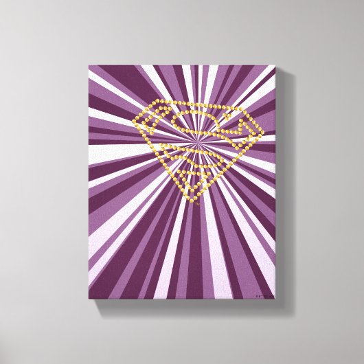 スーパーガールスタッズSシールド キャンバスプリント (正面)