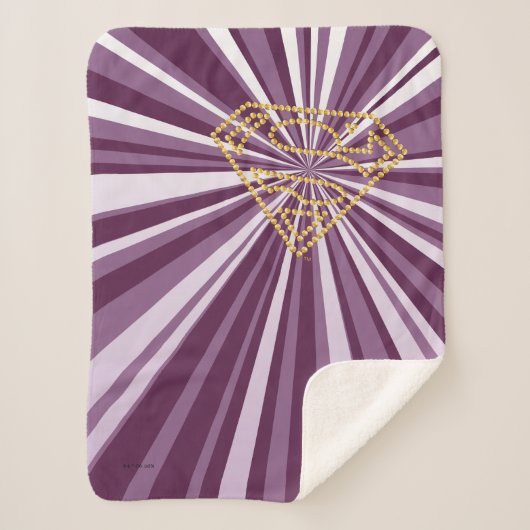 スーパーガールスタッズSシールド シェルパブランケット (正面)