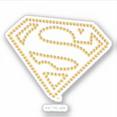 スーパーガールスタッズSシールド シール (正面)