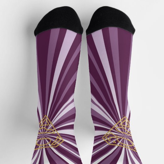 スーパーガールスタッズSシールド ソックス (上部)