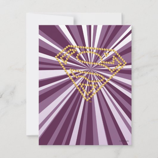 スーパーガールスタッズSシールド ノートカード (正面)