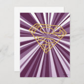 スーパーガールスタッズSシールド ノートカード (正面/裏面)