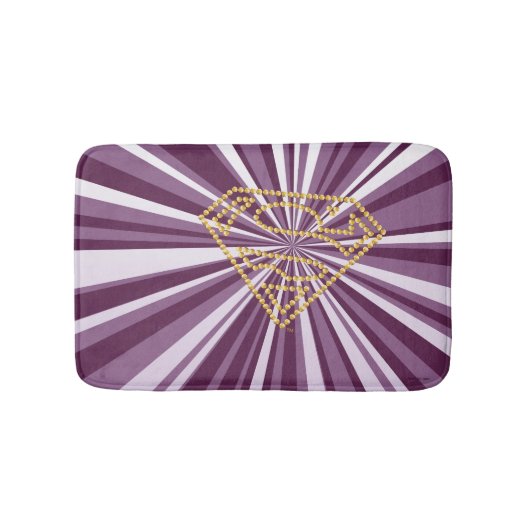 スーパーガールスタッズSシールド バスマット (正面)