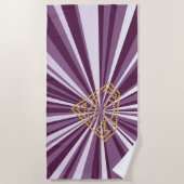 スーパーガールスタッズSシールド ビーチタオル (正面)