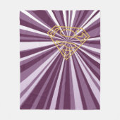 スーパーガールスタッズSシールド フリースブランケット (正面)