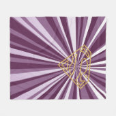 スーパーガールスタッズSシールド フリースブランケット (正面(横))