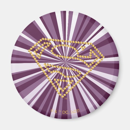 スーパーガールスタッズSシールド マグネット (正面)