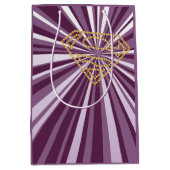 スーパーガールスタッズSシールド ミディアムペーパーバッグ (正面)