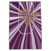 スーパーガールスタッズSシールド ミディアムペーパーバッグ (裏面)