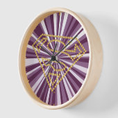 スーパーガールスタッズSシールド 壁時計 (傾斜)