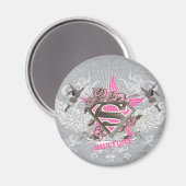 スーパーガールスターとバラ マグネット (正面/裏面)