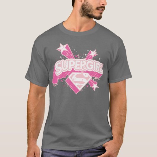 スーパーガールスターとロゴ Tシャツ (正面)