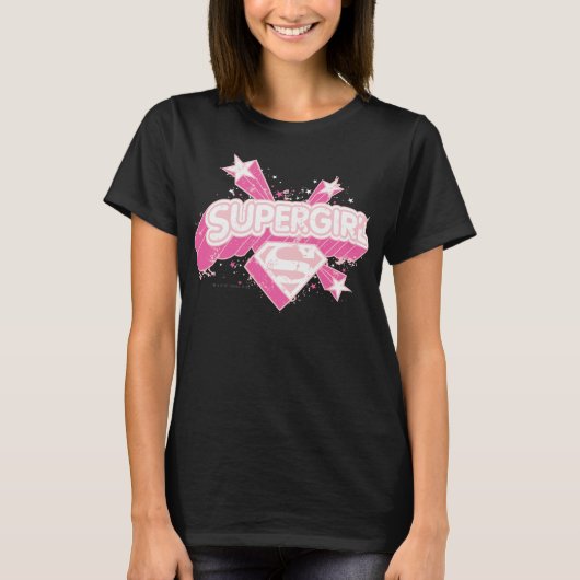 スーパーガールスターとロゴ Tシャツ (正面)