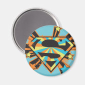 スーパーガールスターカラフルロゴ マグネット (正面/裏面)