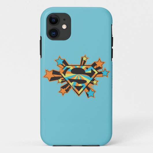 スーパーガールスターカラフルロゴ Case-Mate iPhoneケース (裏面)