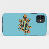 スーパーガールスターカラフルロゴ Case-Mate iPhoneケース (裏面(横))