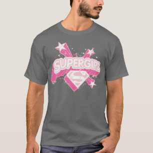 スーパーガールスターズアンドロゴ Tシャツ