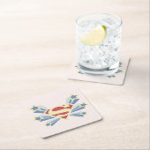 スーパーガールスターズSシールド スクエアペーパーコースター (インサイチュ)