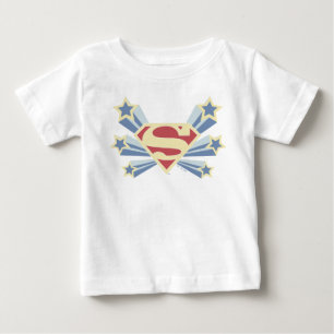 スーパーガールスターズSシールド ベビーTシャツ
