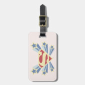 スーパーガールスターズSシールド ラゲッジタグ (正面縦)