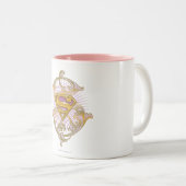 スーパーガールスターバストロゴ ツートーンマグカップ (正面右)