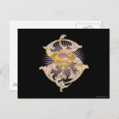 スーパーガールスターバストロゴ ポストカード (正面/裏面)