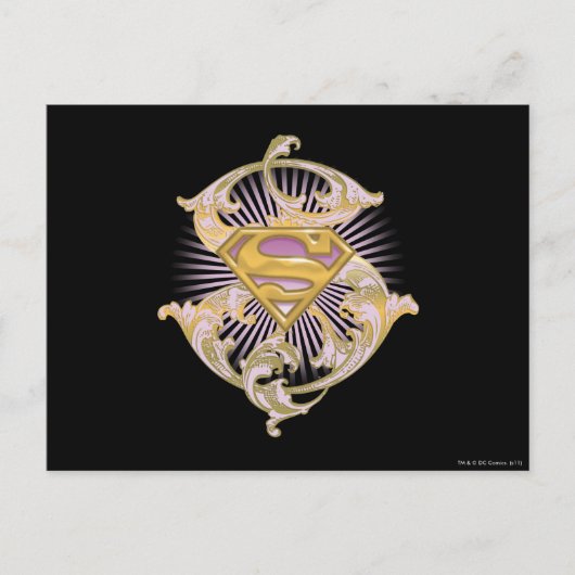 スーパーガールスターバストロゴ ポストカード (正面)