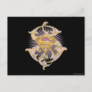 スーパーガールスターバストロゴ ポストカード