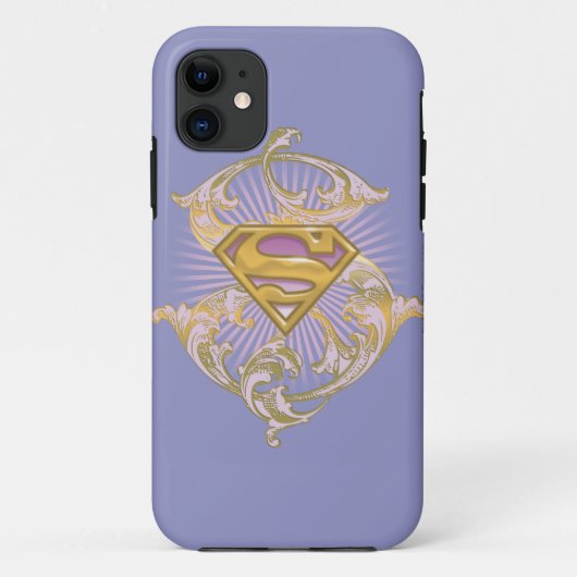 スーパーガールスターバストロゴ Case-Mate iPhoneケース (裏面)