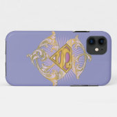 スーパーガールスターバストロゴ Case-Mate iPhoneケース (裏面(横))
