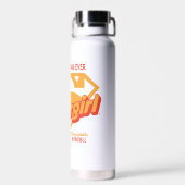 スーパーガールストロンガーこれまで以上にレトログラフィック ウォーターボトル (背面)