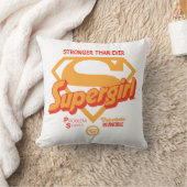 スーパーガールストロンガーこれまで以上にレトログラフィック クッション (ブランケット)