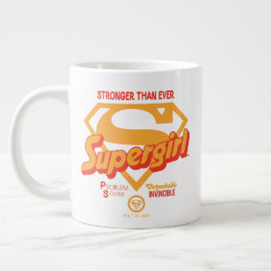 スーパーガールストロンガーこれまで以上にレトログラフィック ジャンボコーヒーマグカップ
