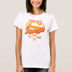 スーパーガールストロンガーこれまで以上にレトログラフィック Tシャツ