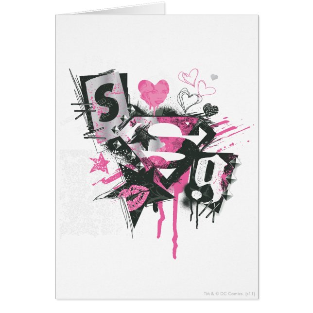 スーパーガールスピルと落書きコラージュ (正面)