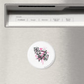 スーパーガールスピルと落書きコラージュ マグネット (インサイチュ (食洗機))