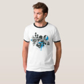 スーパーガールスピルと(ばちゃばちゃ)跳ねる Tシャツ (正面フル)