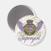 スーパーガールゼブラ印刷 マグネット (正面/裏面)