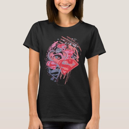 スーパーガールダイヤモンドとリップ Tシャツ (正面)