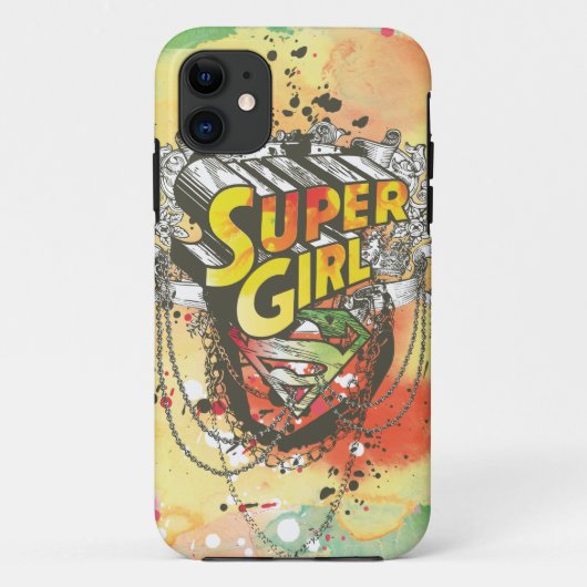 スーパーガールチェーン Case-Mate iPhoneケース (裏面)