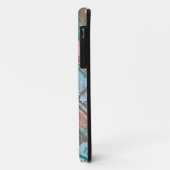 スーパーガールチケットパターンブルー Case-Mate iPhoneケース (裏面/左)