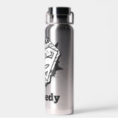 スーパーガールニュースプリントSシールド ウォーターボトル (背面)