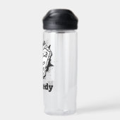 スーパーガールニュースプリントSシールド ウォーターボトル (背面)