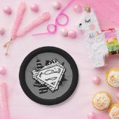 スーパーガールニュースプリントSシールド ペーパープレート (パーティー)