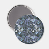 スーパーガールハートと唇パターン マグネット (正面/裏面)