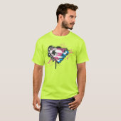 スーパーガールハートロゴ Tシャツ (正面フル)