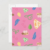 スーパーガールバード&ザハチピンク ポストカード (正面/裏面)