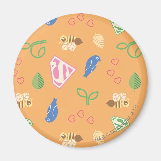 スーパーガールバード&ザビーズオレンジ マグネット (正面)