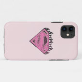 スーパーガールピンクのロゴ（炎） Case-Mate iPhoneケース (裏面(横))