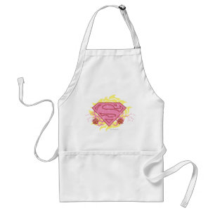 スーパーガールピンクの花 スタンダードエプロン